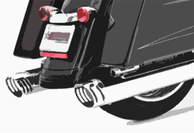 バイクの後ろ