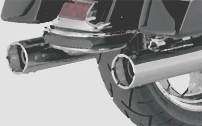 バイクの後ろ